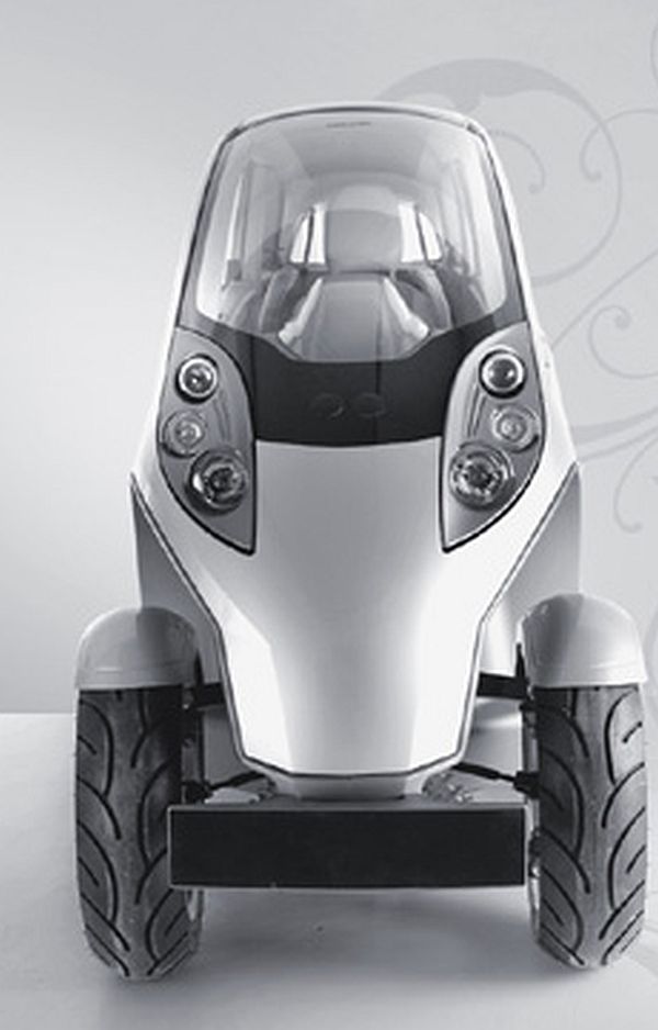 Lumeneo Smera Super-Narrow Electric Car