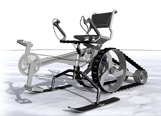 human powered snow vehicle 01